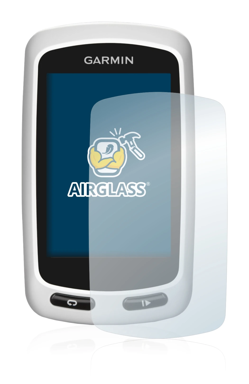 Image de l'appareil Garmin Edge Touring Plus avec une grande variété de protections d'écran.