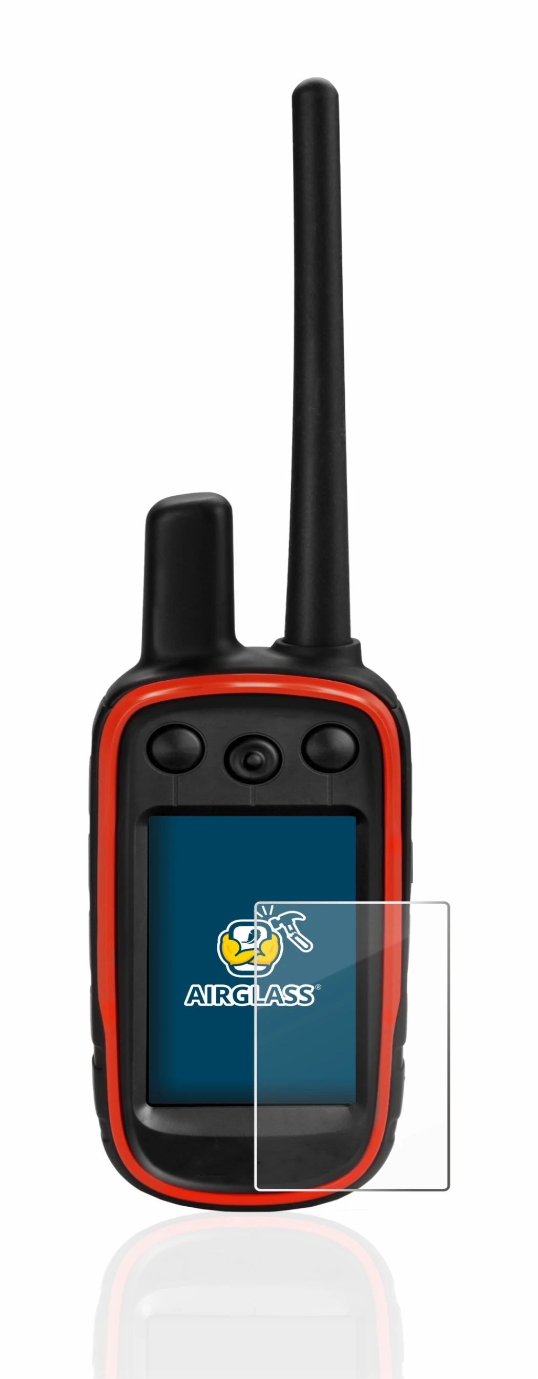 Image de l'appareil Garmin Alpha 100 avec une grande variété de protections d'écran.