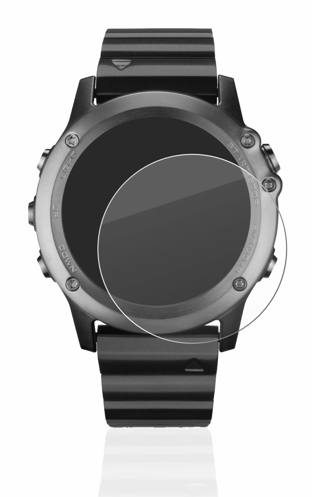 Image de l'appareil Garmin Fenix 3 avec une grande variété de protections d'écran.