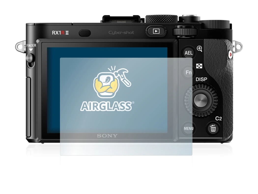 Image de l'appareil Sony Cyber-Shot DSC-RX1R II avec une grande variété de protections d'écran.