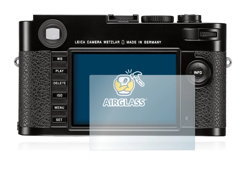 Image de l'appareil Leica M (Typ 262) avec une grande variété de protections d'écran.
