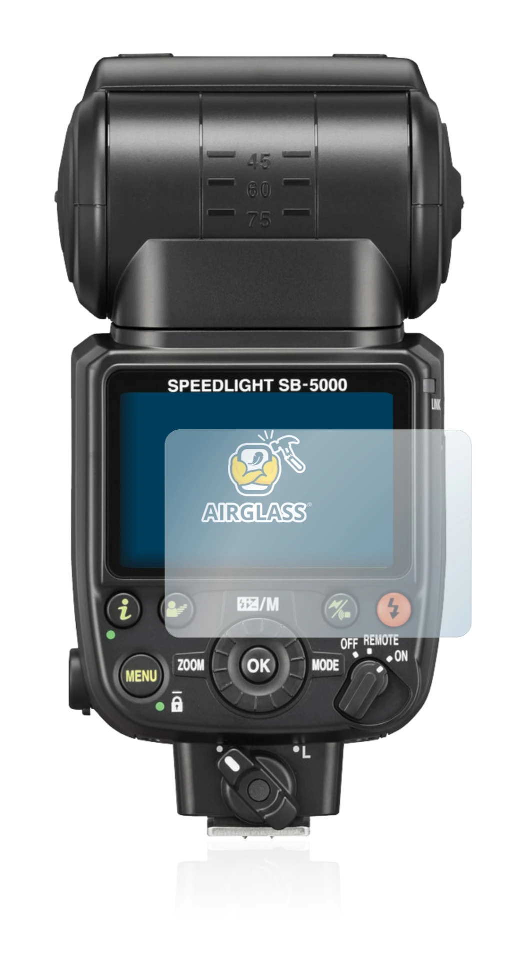 Image de l'appareil Nikon SB-5000 avec une grande variété de protections d'écran.