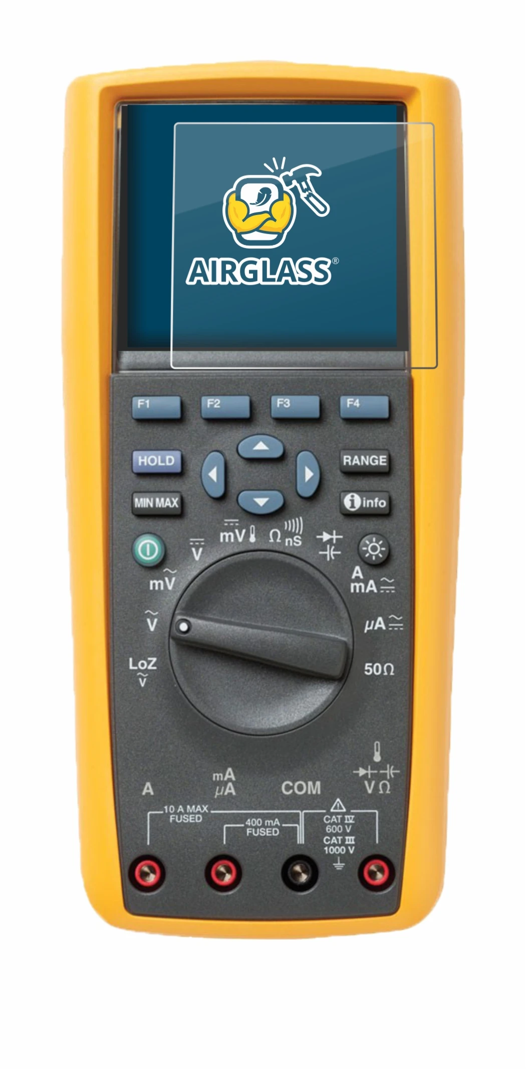 Image de l'appareil Fluke MultiMeter 289 avec une grande variété de protections d'écran.