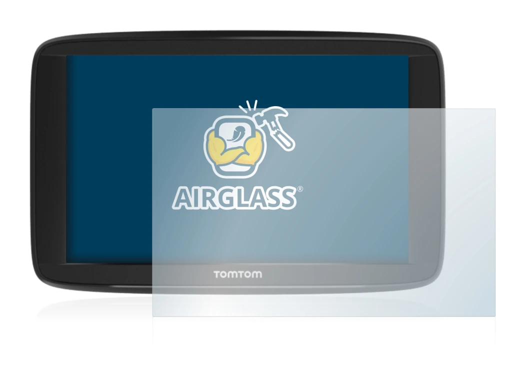 Image de l'appareil TomTom Start 62 avec une grande variété de protections d'écran.
