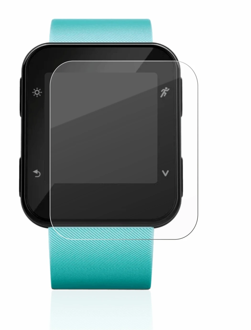 Image de l'appareil Garmin Forerunner 35 avec une grande variété de protections d'écran.