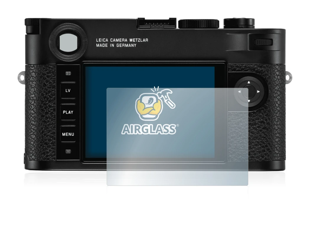 Image de l'appareil Leica M10 avec une grande variété de protections d'écran.