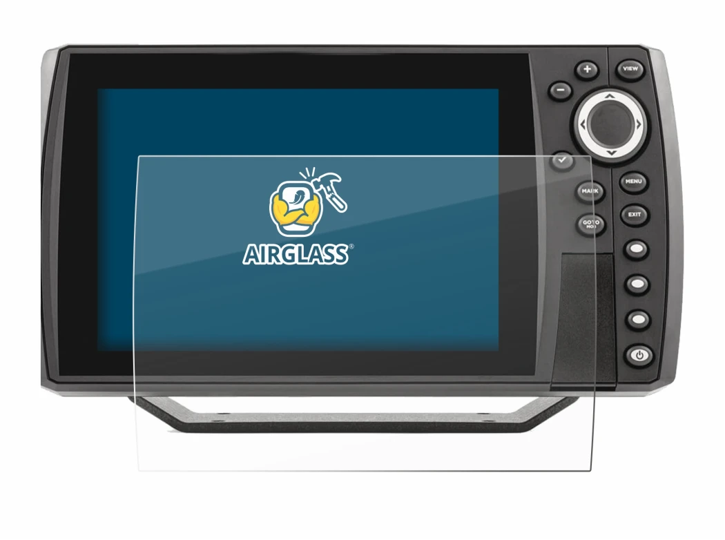 Image de l'appareil Humminbird Helix 7 avec une grande variété de protections d'écran.