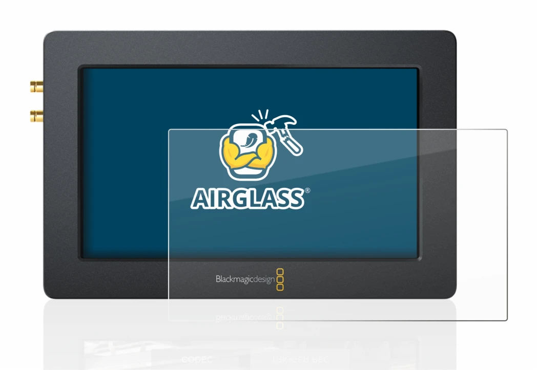 Image de l'appareil Blackmagic Design Video Assist (5.0) avec une grande variété de protections d'écran.
