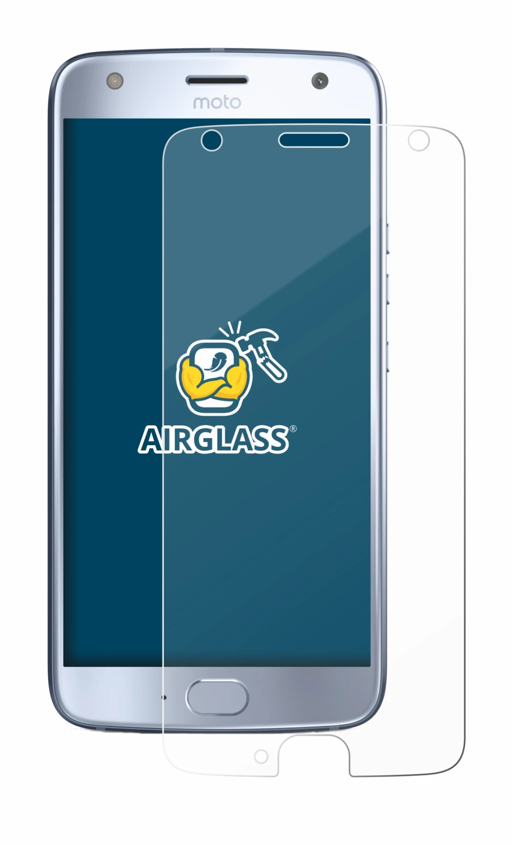 Image de l'appareil Motorola Moto X4 avec une grande variété de protections d'écran.