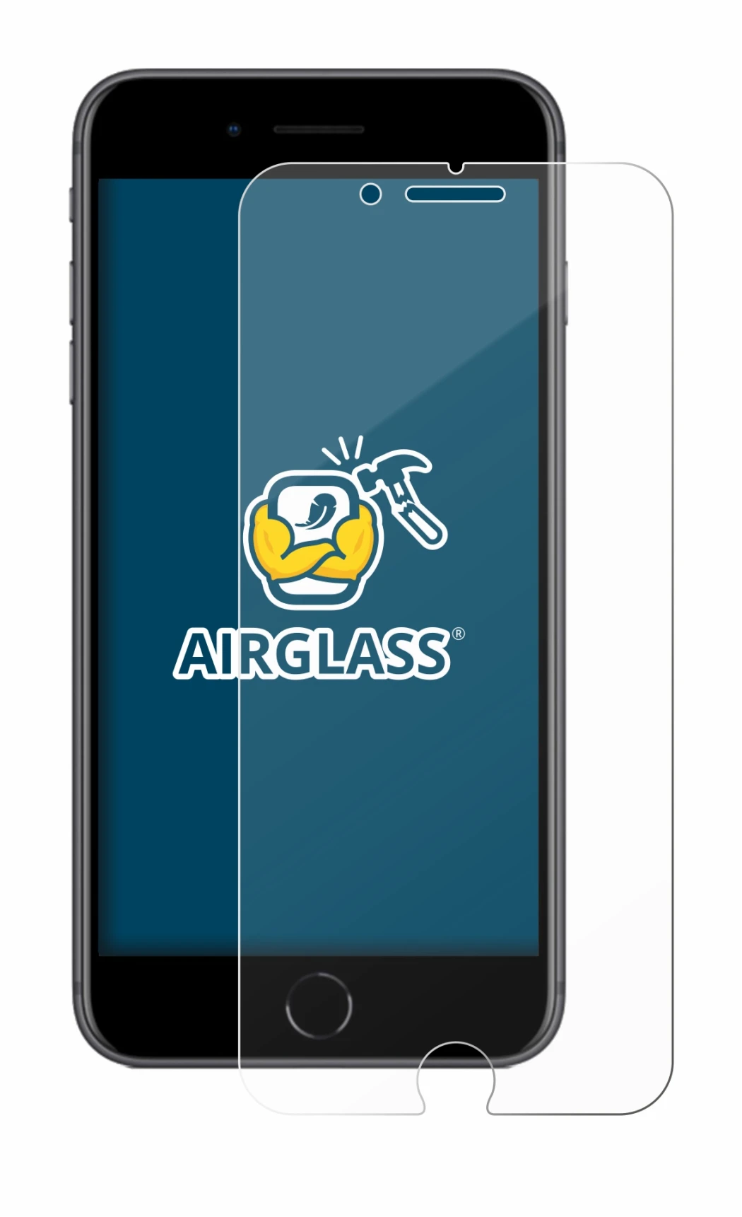 Image de l'appareil Apple iPhone 8 Plus avec une grande variété de protections d'écran.