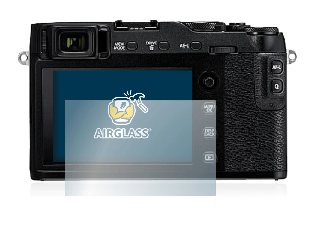 Image de l'appareil Fujifilm X-E3 avec une grande variété de protections d'écran.