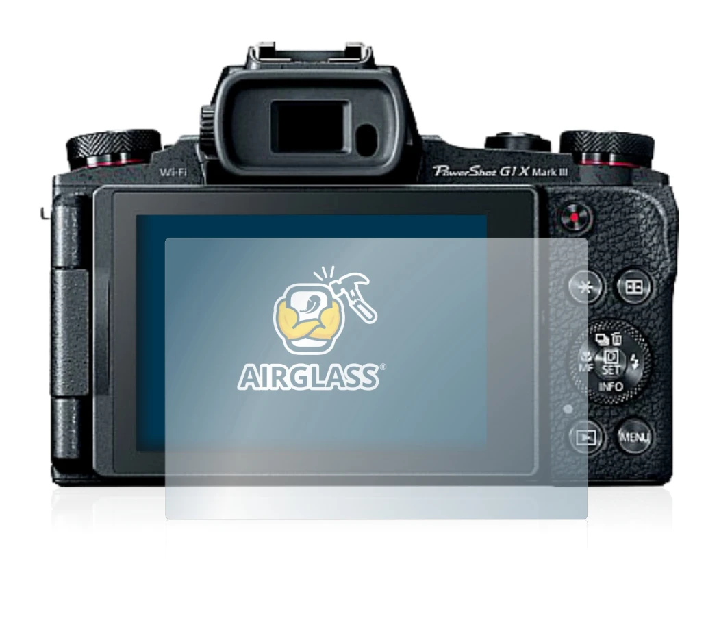 Image de l'appareil Canon PowerShot G1 X Mark III avec une grande variété de protections d'écran.