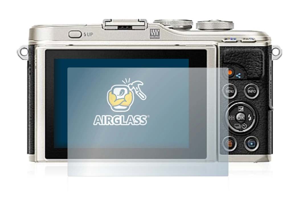 Image de l'appareil Olympus PEN E-PL9 avec une grande variété de protections d'écran.