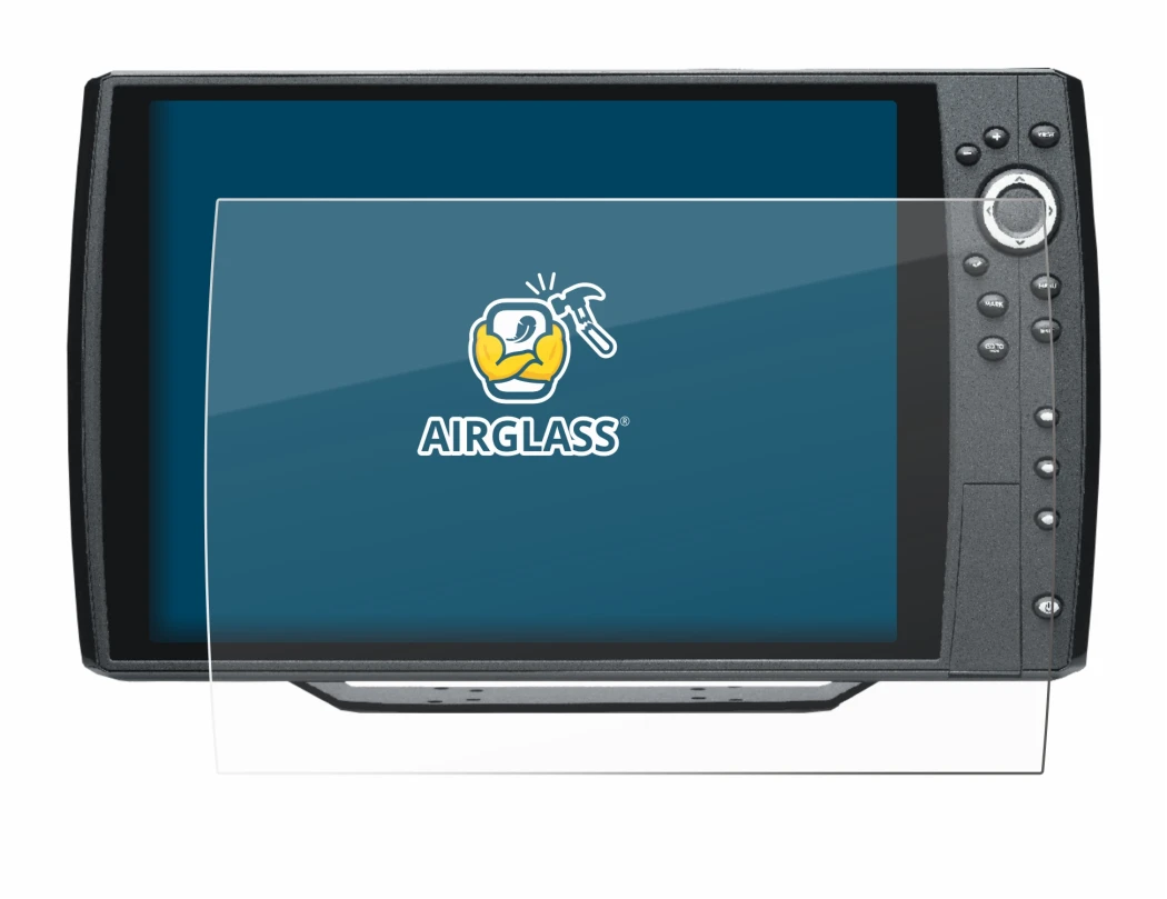 Image de l'appareil Humminbird Helix 12 avec une grande variété de protections d'écran.