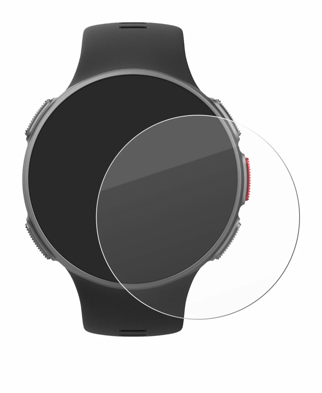 Image de l'appareil Polar Vantage V avec une grande variété de protections d'écran.