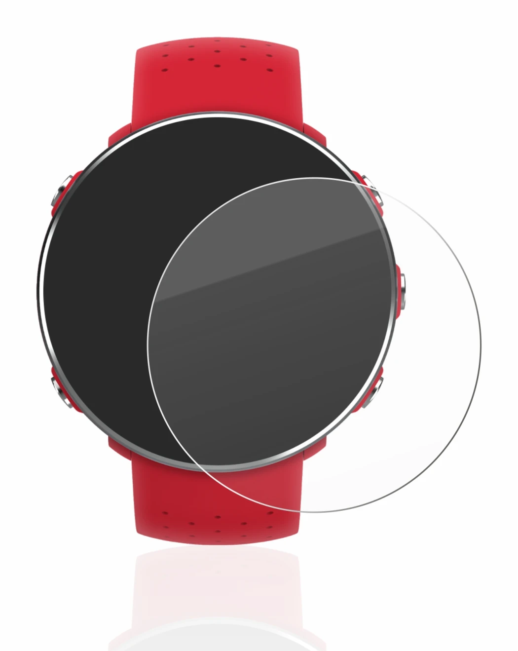 Image de l'appareil Polar Vantage M avec une grande variété de protections d'écran.