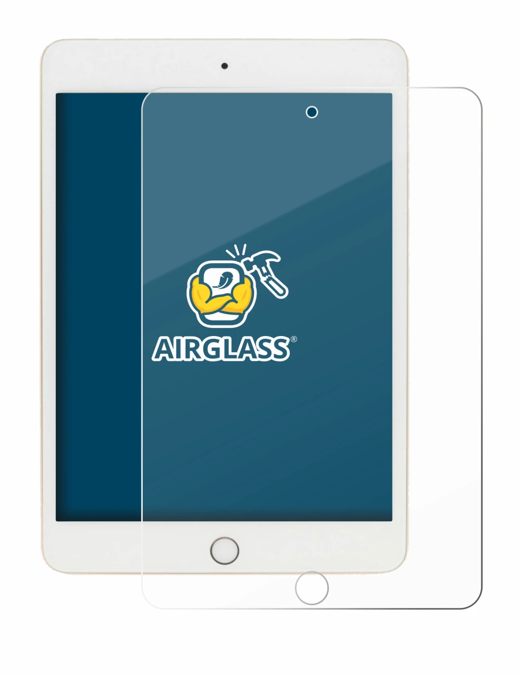 Image de l'appareil Apple iPad Mini 5 2019 (5ème Gen.) avec une grande variété de protections d'écran.