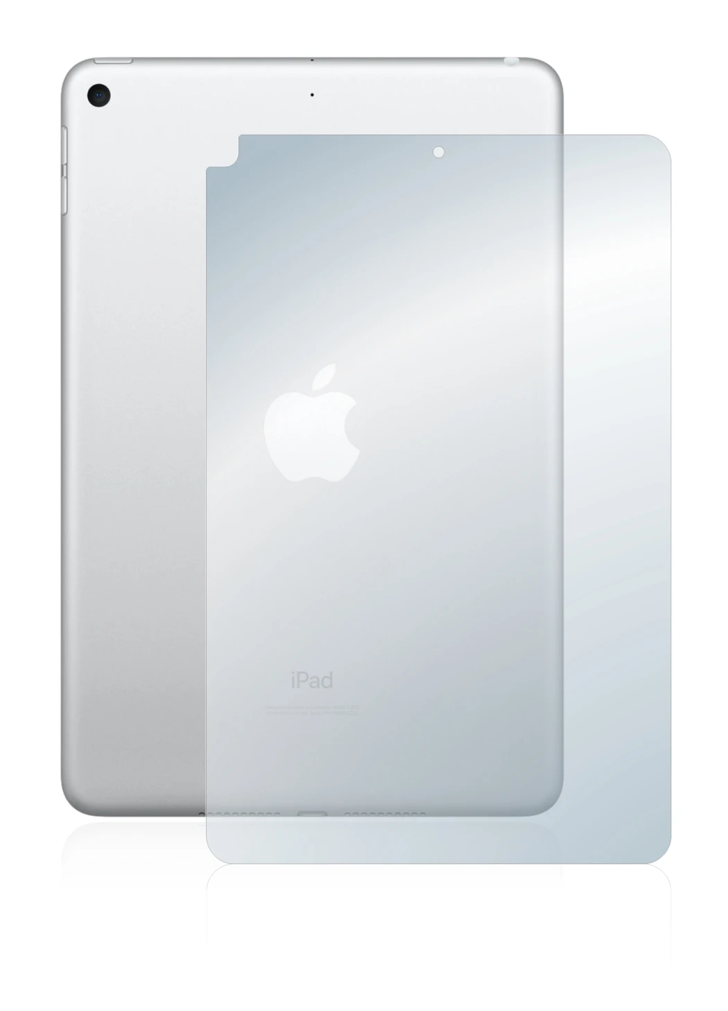 Image de l'appareil Apple iPad Mini 5 2019 (Arrière, 5ème Gen.) avec une grande variété de protections d'écran.
