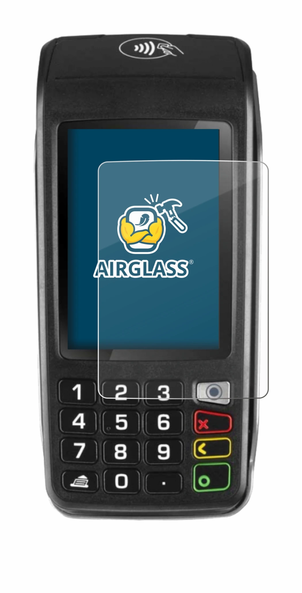 Image de l'appareil ingenico Move/5000 avec une grande variété de protections d'écran.