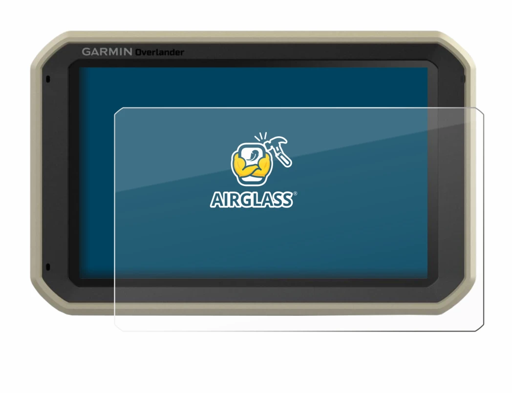 Image de l'appareil Garmin Overlander avec une grande variété de protections d'écran.