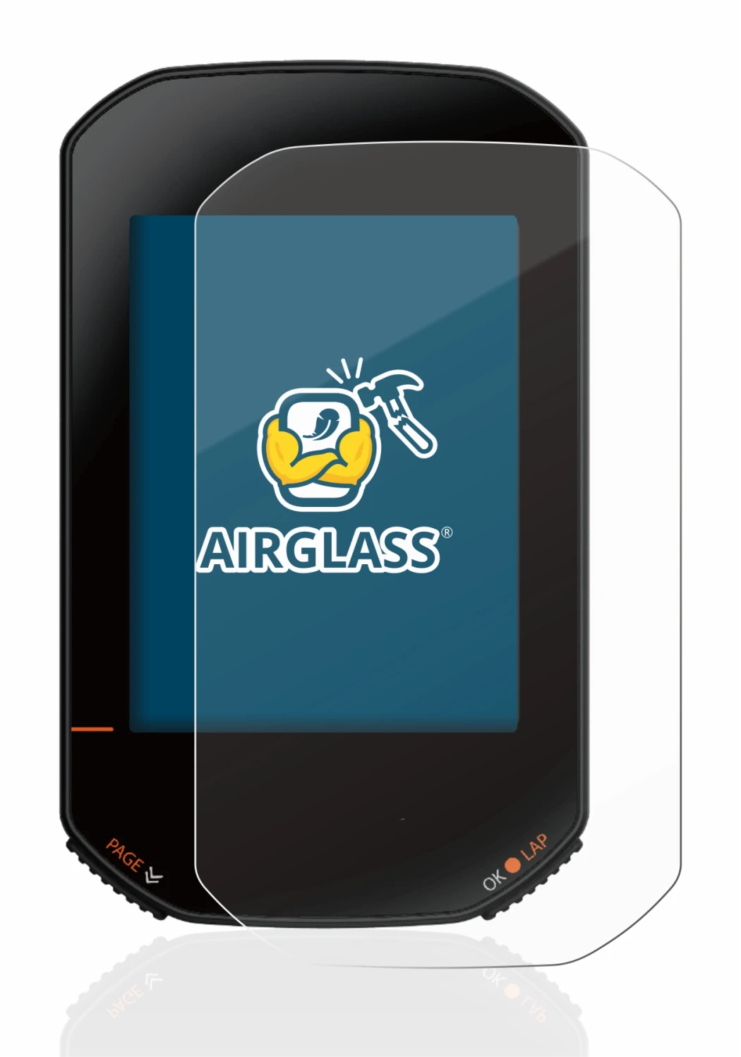 Image de l'appareil Bryton Rider 420 avec une grande variété de protections d'écran.