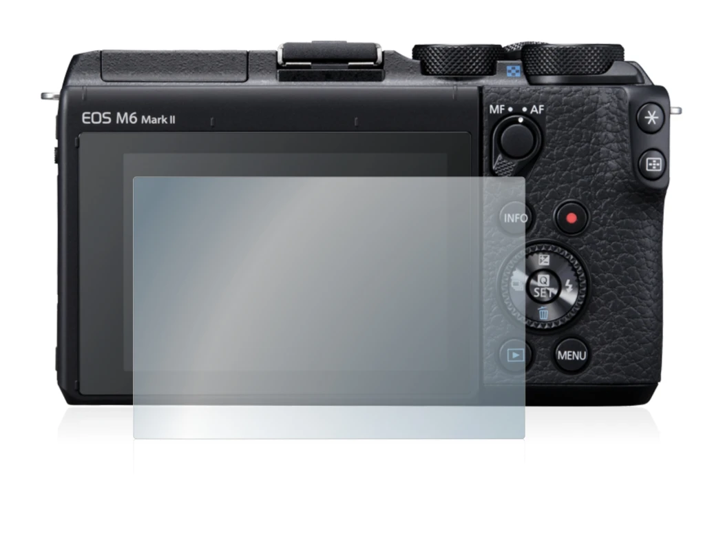 Image de l'appareil Canon EOS M6 Mark II avec une grande variété de protections d'écran.