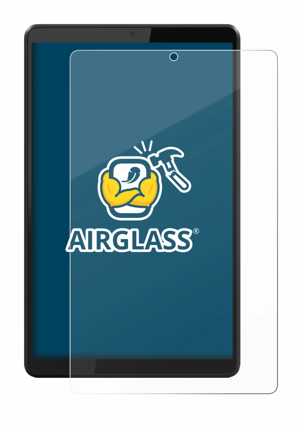 Image de l'appareil Lenovo Tab M8 avec une grande variété de protections d'écran.