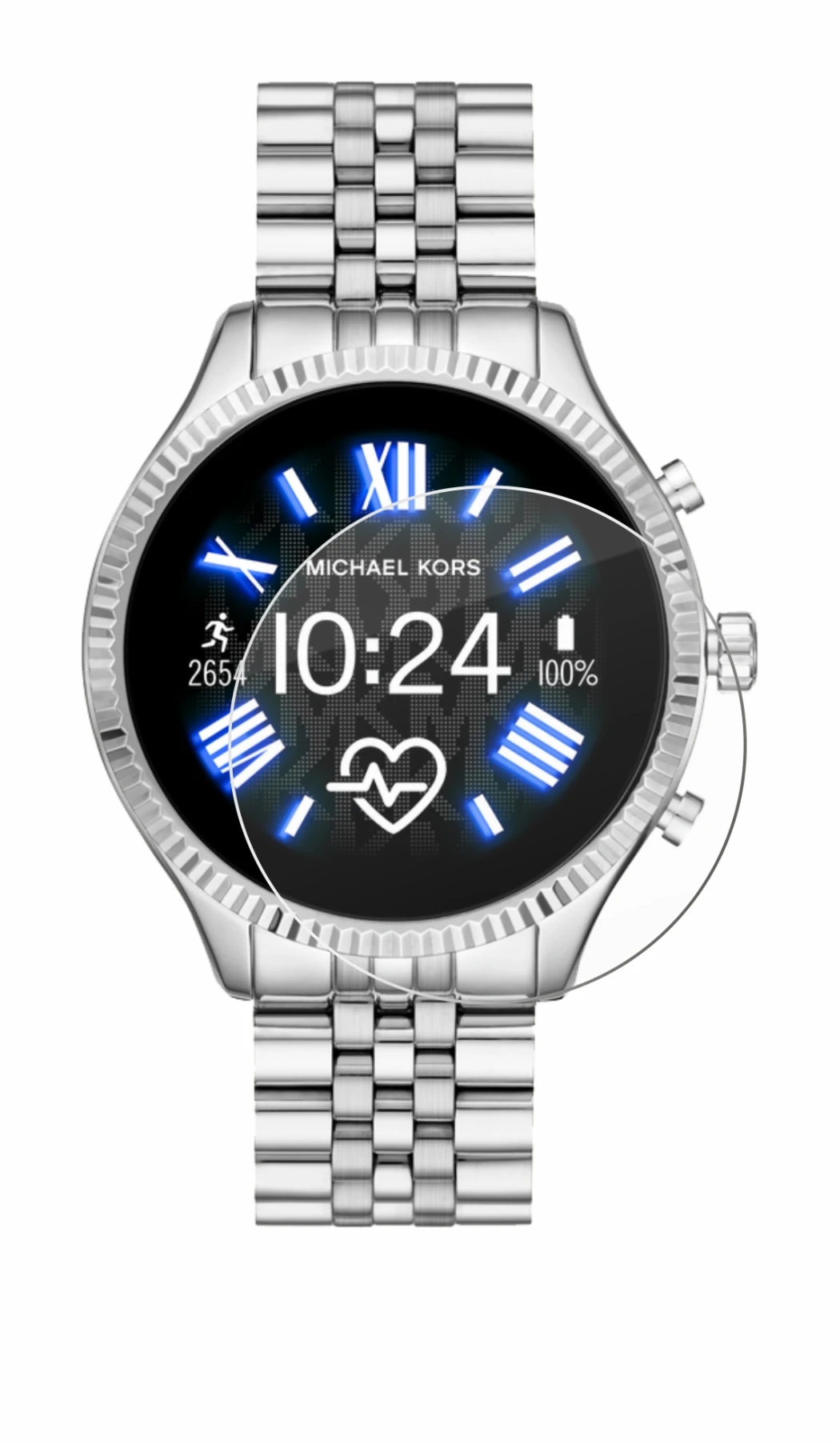 Image de l'appareil Michael Kors Access Lexington 2 avec une grande variété de protections d'écran.