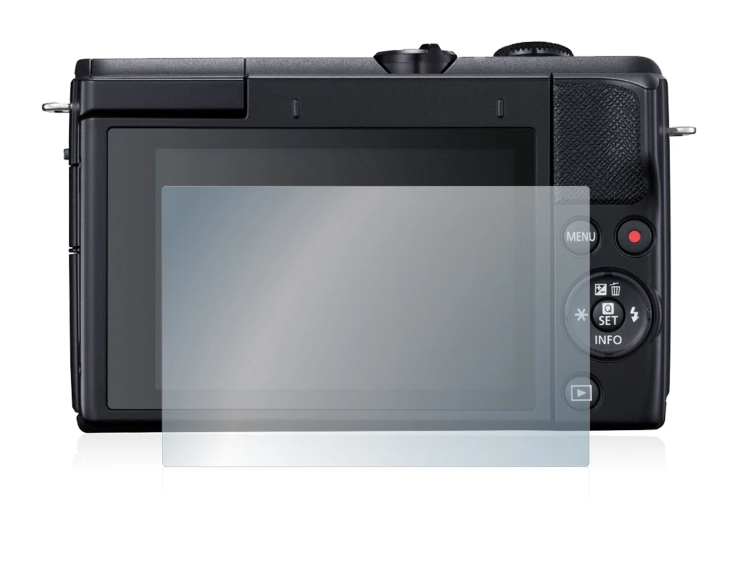Image de l'appareil Canon EOS M200 avec une grande variété de protections d'écran.