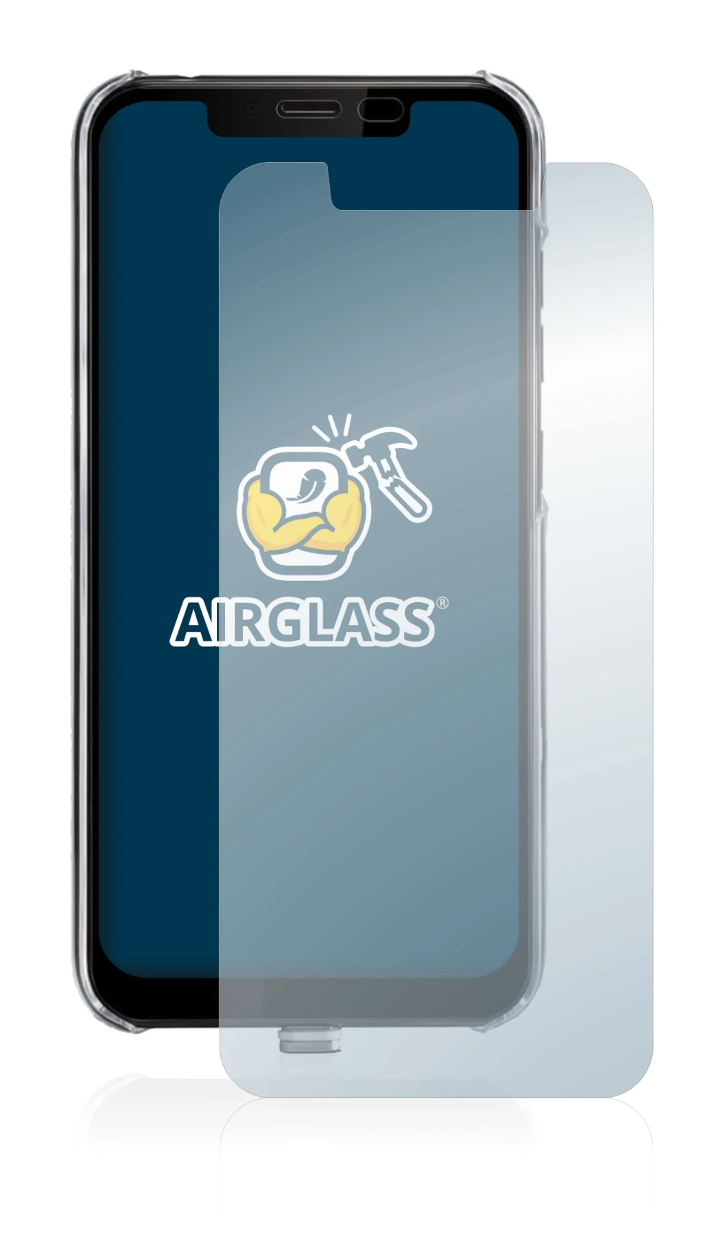 Image de l'appareil Gigaset GS195LS avec une grande variété de protections d'écran.