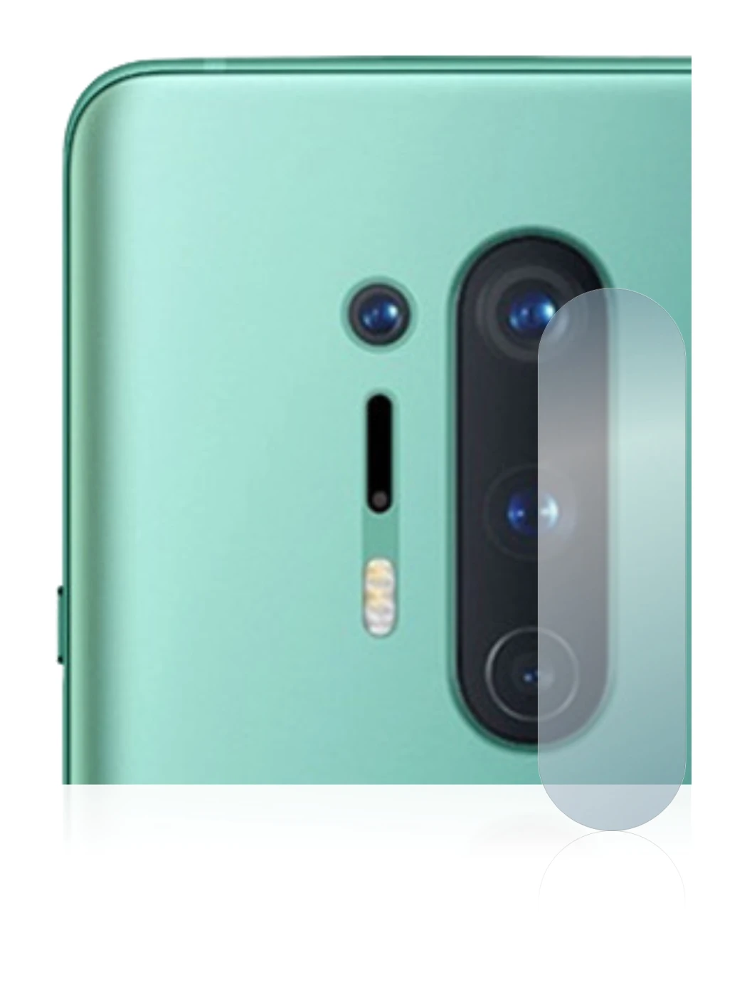 Image de l'appareil OnePlus 8 Pro (Caméra UNIQUEMENT) avec une grande variété de protections d'écran.