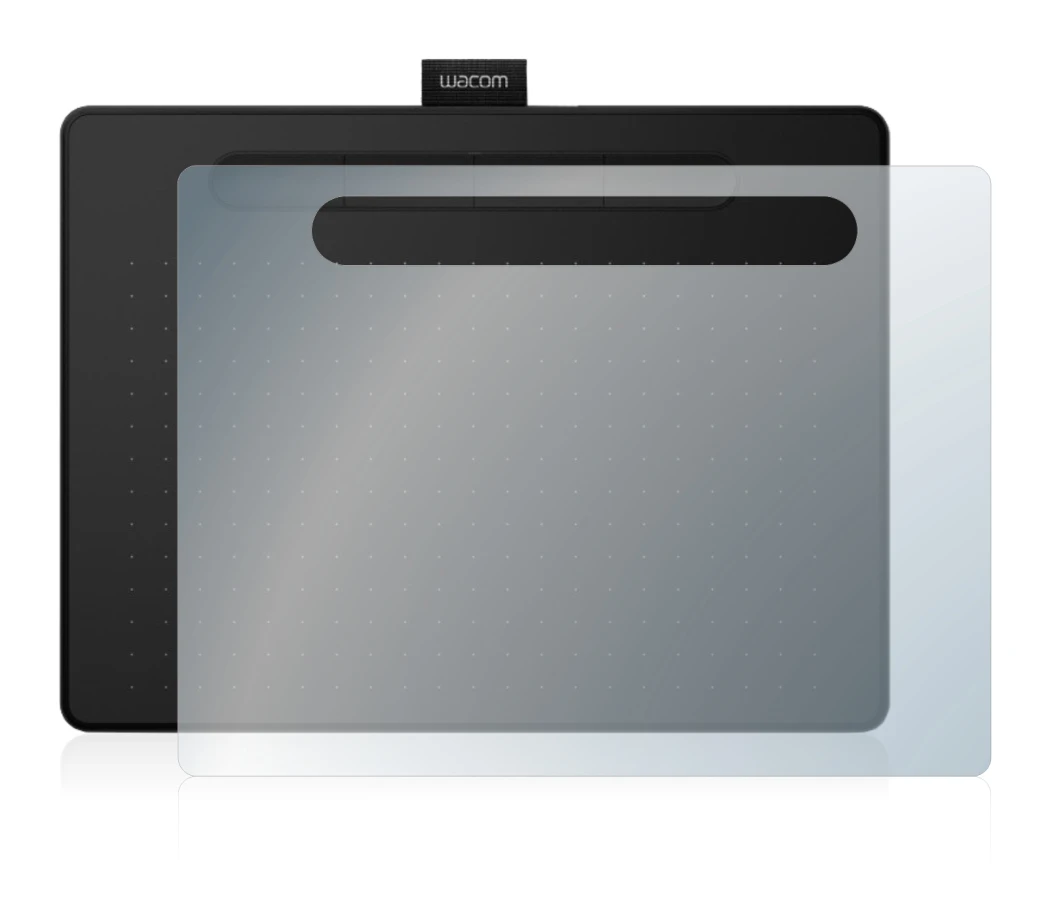 Image de l'appareil Wacom Intuos M avec une grande variété de protections d'écran.