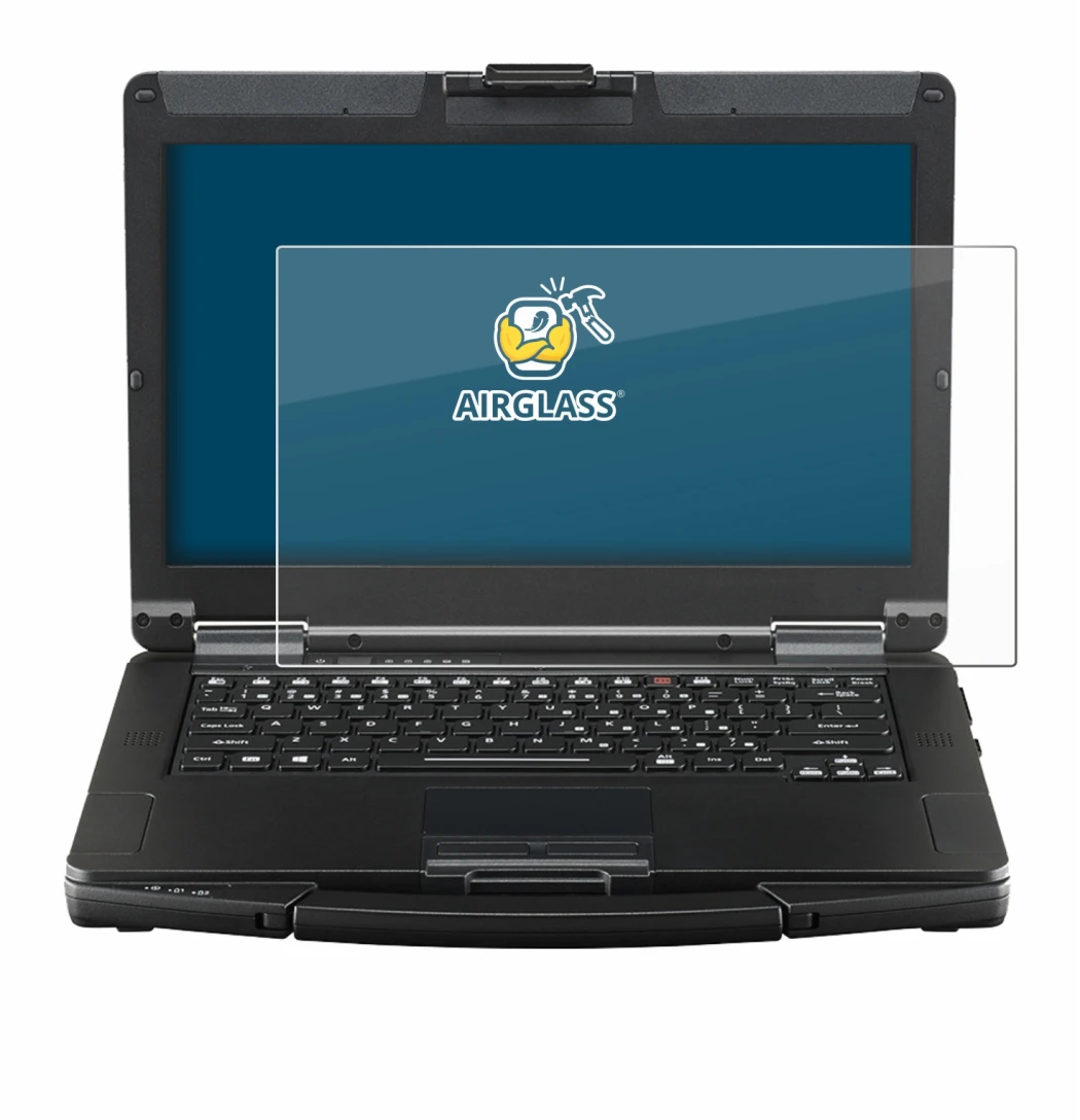 Image de l'appareil Panasonic Toughbook FZ-55 Touch avec une grande variété de protections d'écran.