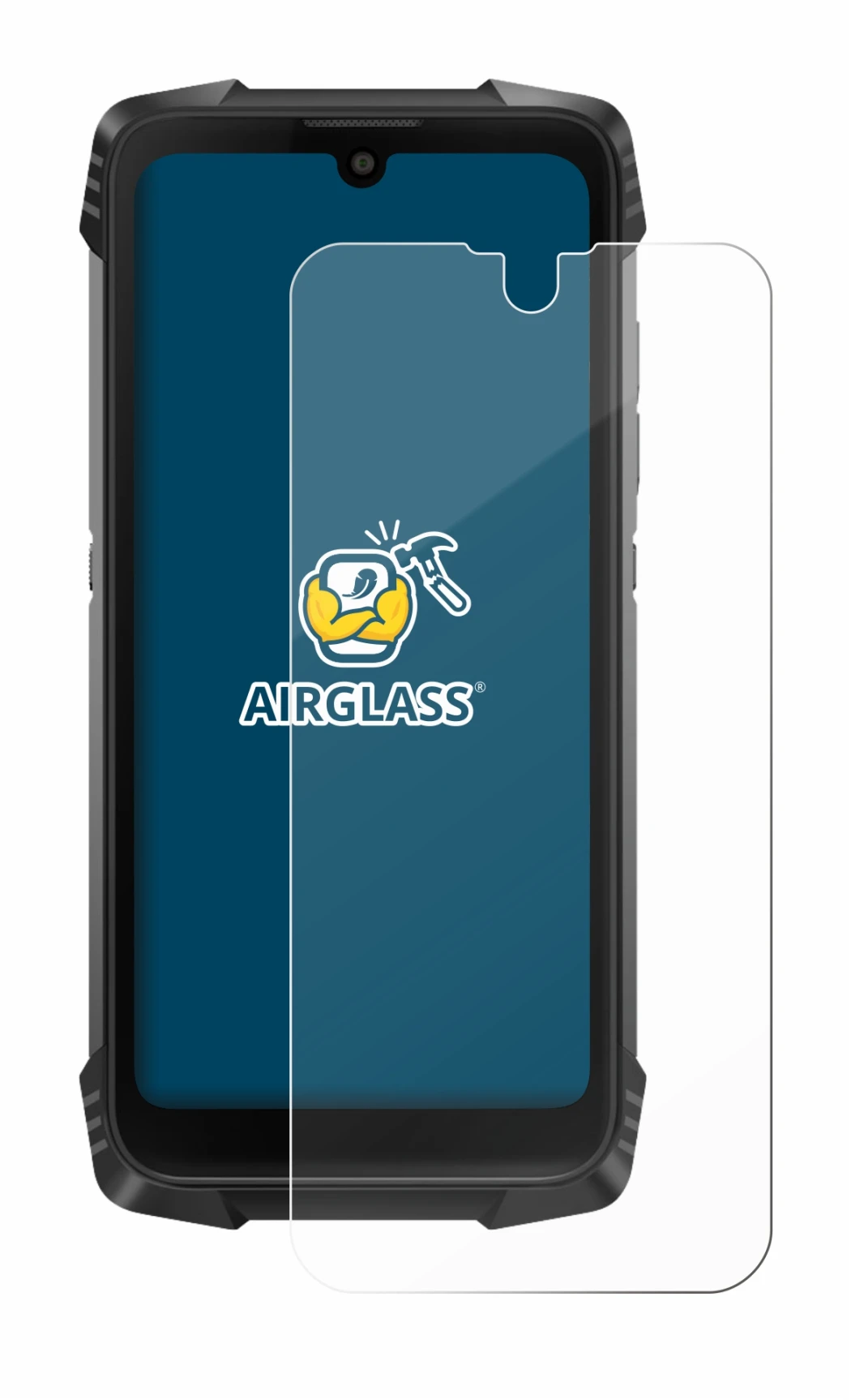 Image de l'appareil Blackview BV6900 avec une grande variété de protections d'écran.