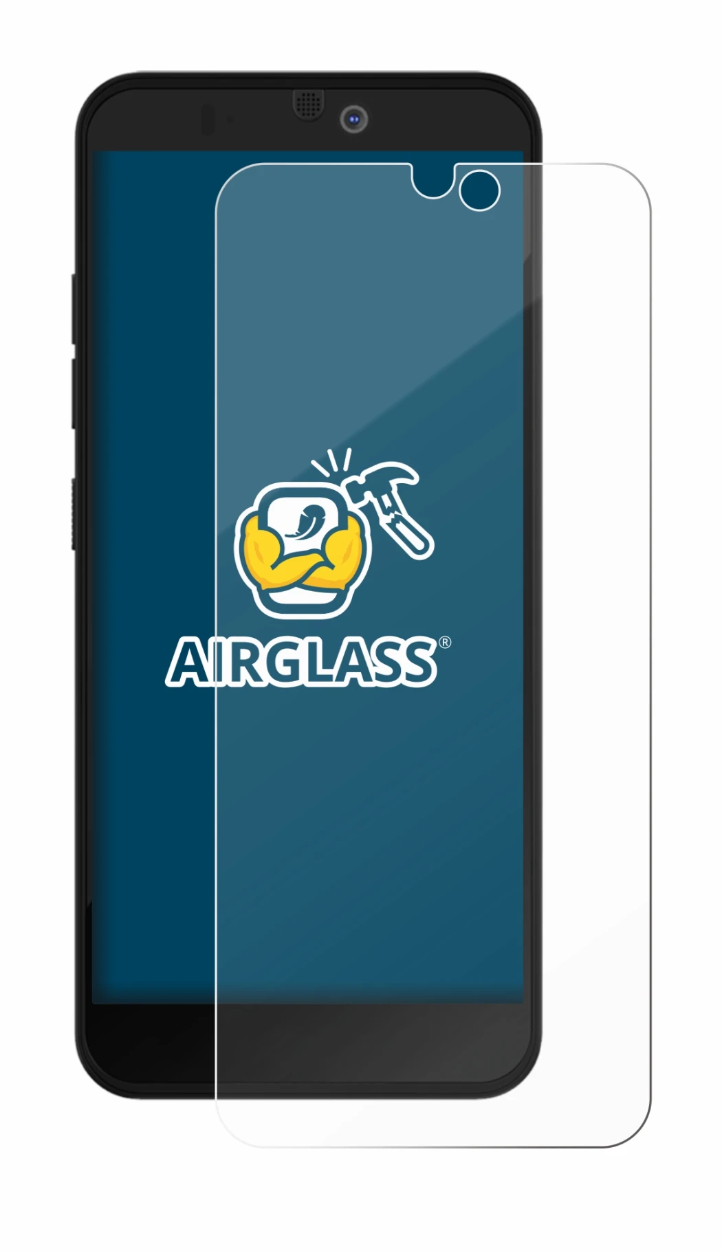 Image de l'appareil Fairphone 3 Plus avec une grande variété de protections d'écran.