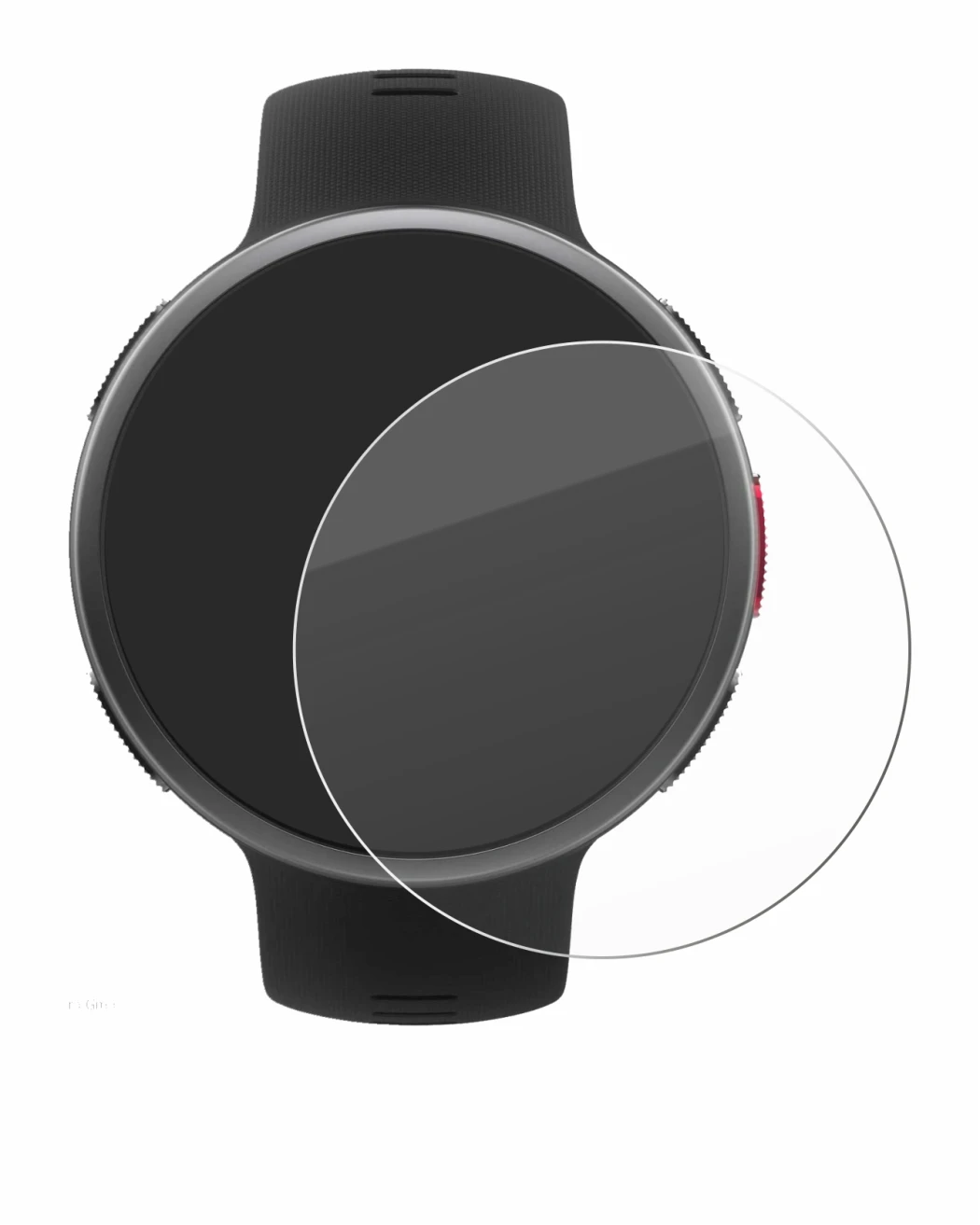 Image de l'appareil Polar Vantage V2 avec une grande variété de protections d'écran.