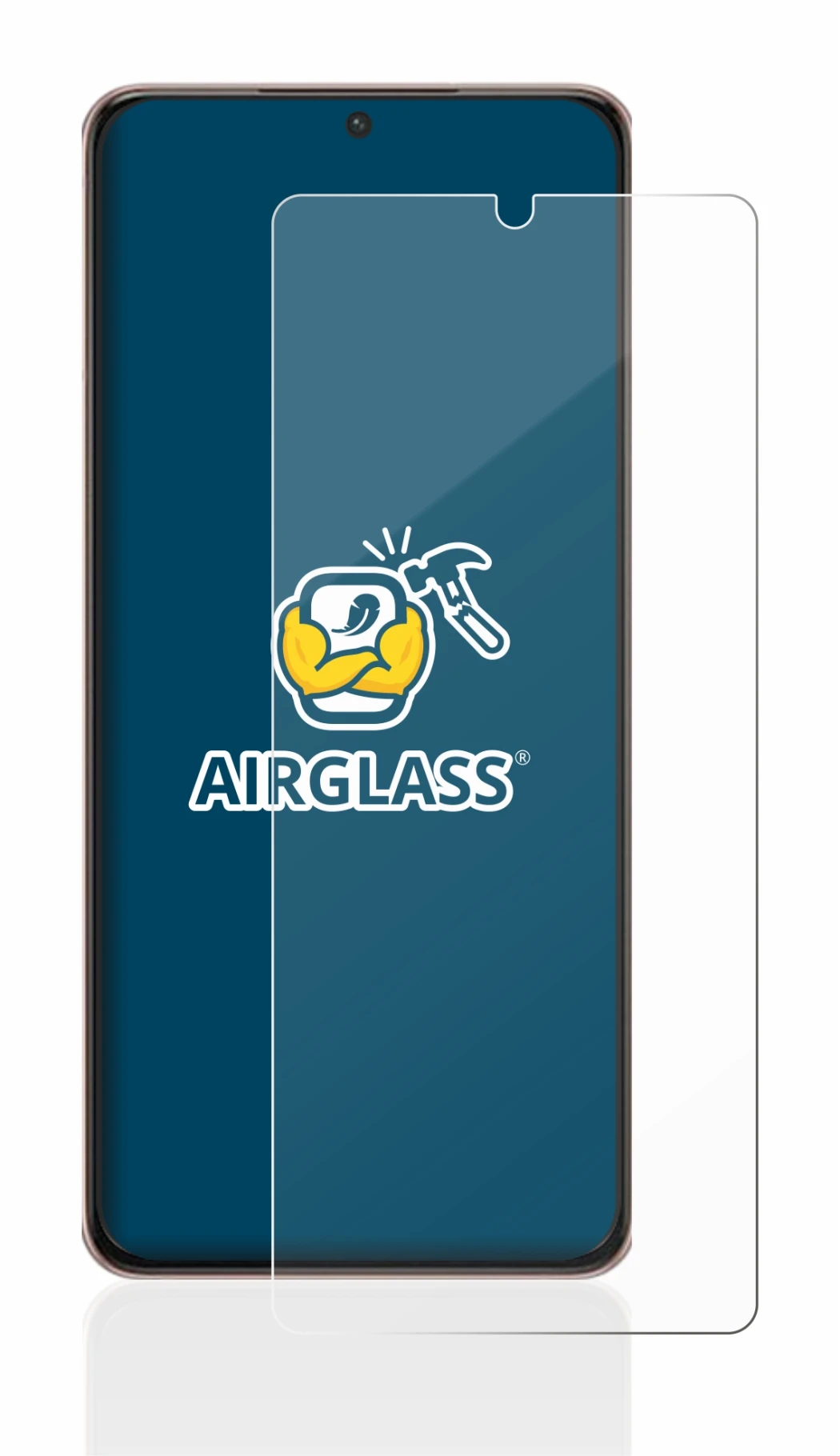 Image de l'appareil Samsung Galaxy S21 Ultra 5G avec une grande variété de protections d'écran.