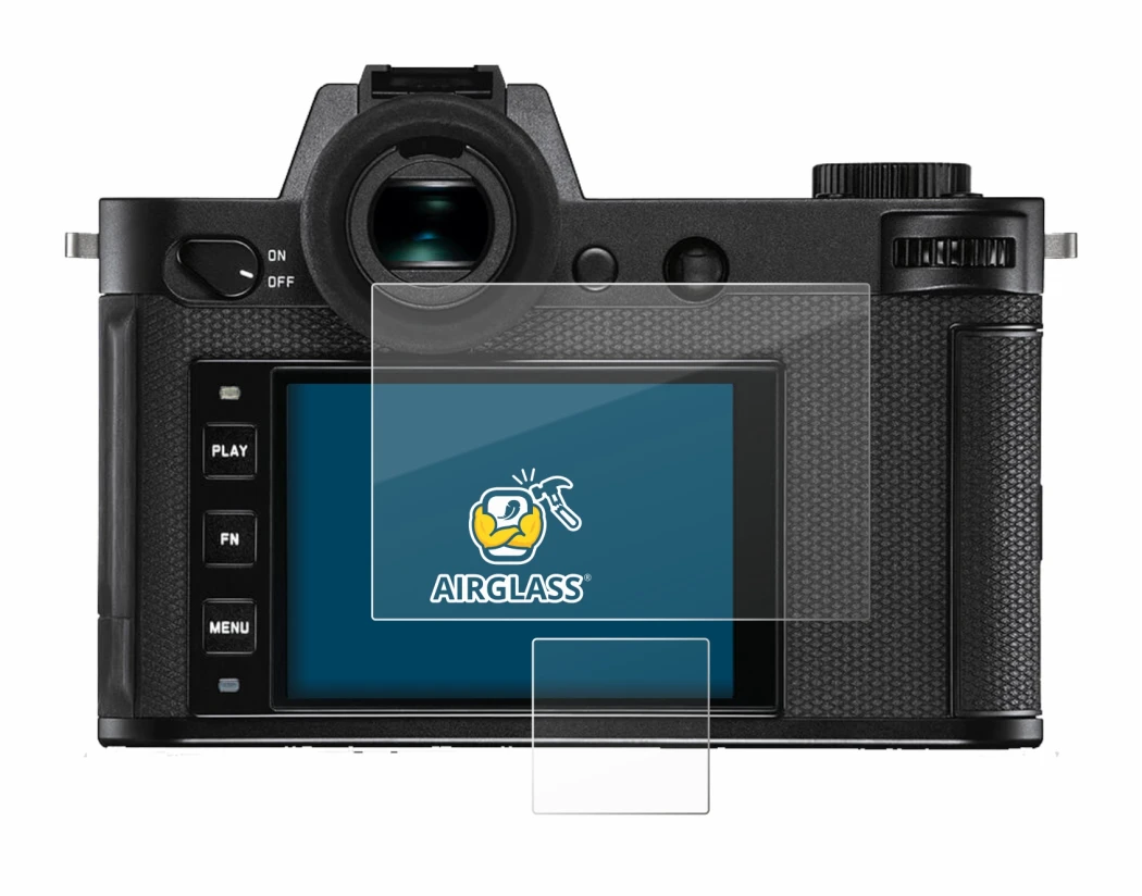 Image de l'appareil Leica SL2-S avec une grande variété de protections d'écran.