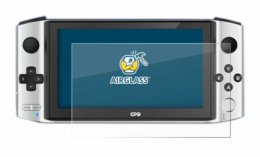 Image de l'appareil GPD Win 3 avec une grande variété de protections d'écran.