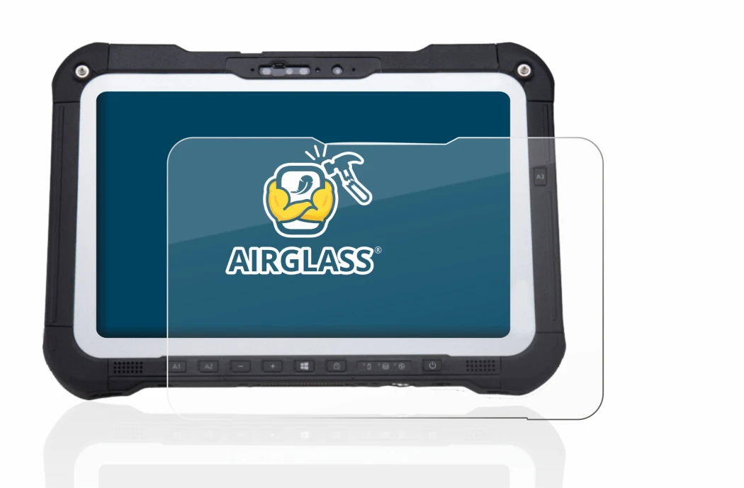 Image de l'appareil Panasonic Toughbook FZ-G2 avec une grande variété de protections d'écran.