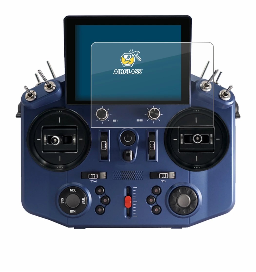 Image de l'appareil FrSky Tandem X20S avec une grande variété de protections d'écran.