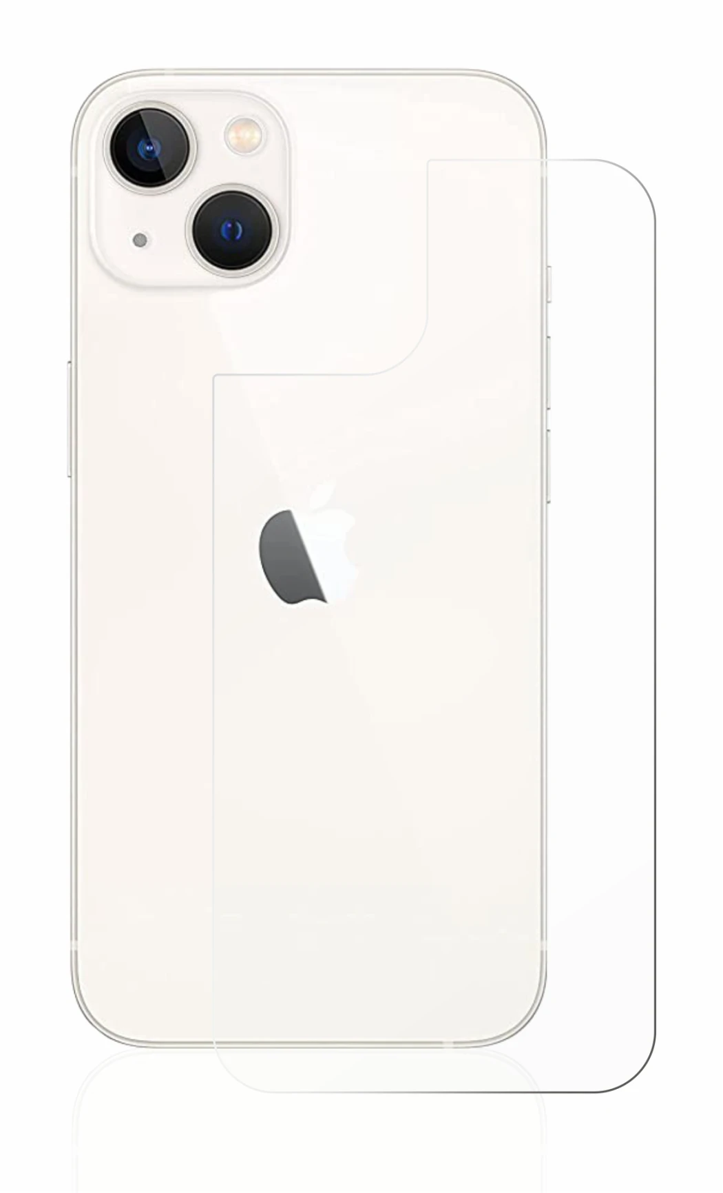Image de l'appareil Apple iPhone 13 (Arrière) avec une grande variété de protections d'écran.