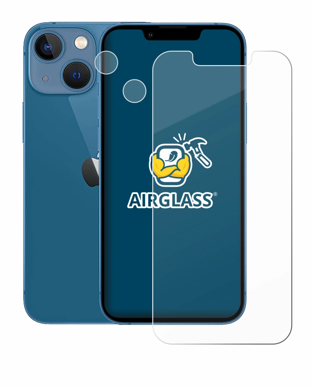 Image de l'appareil Apple iPhone 13 mini (Avant+Caméra) avec une grande variété de protections d'écran.