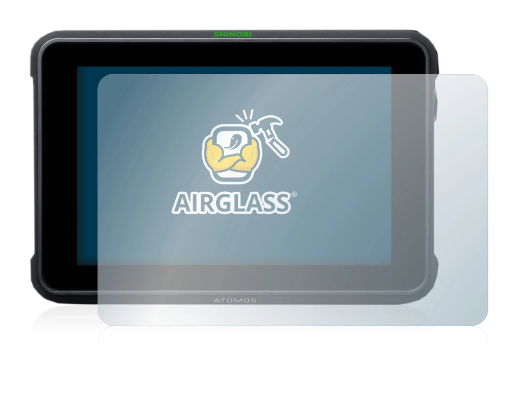 Image de l'appareil Atomos Shinobi 7 avec une grande variété de protections d'écran.