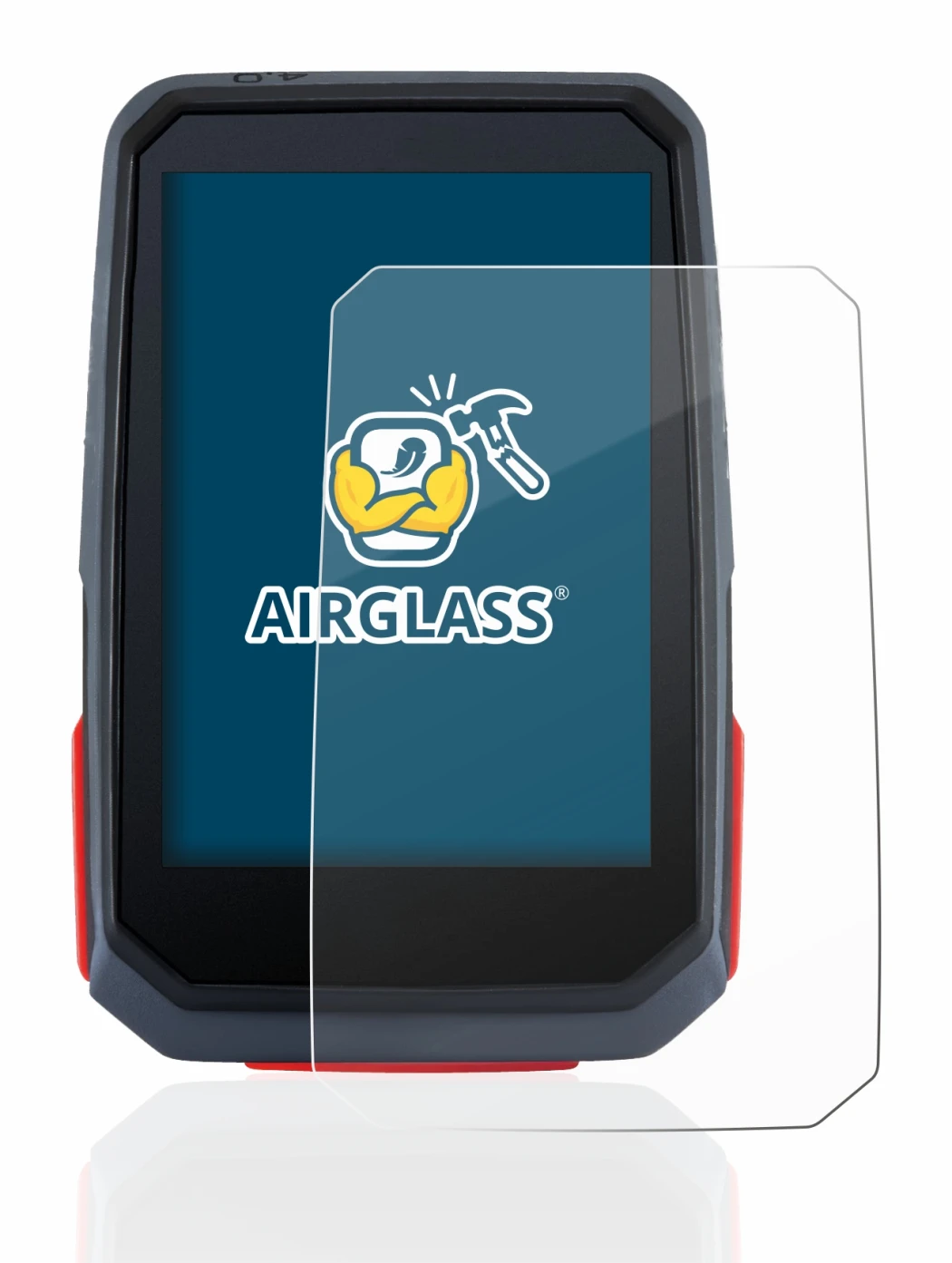 Image de l'appareil Sigma ROX 4.0 avec une grande variété de protections d'écran.