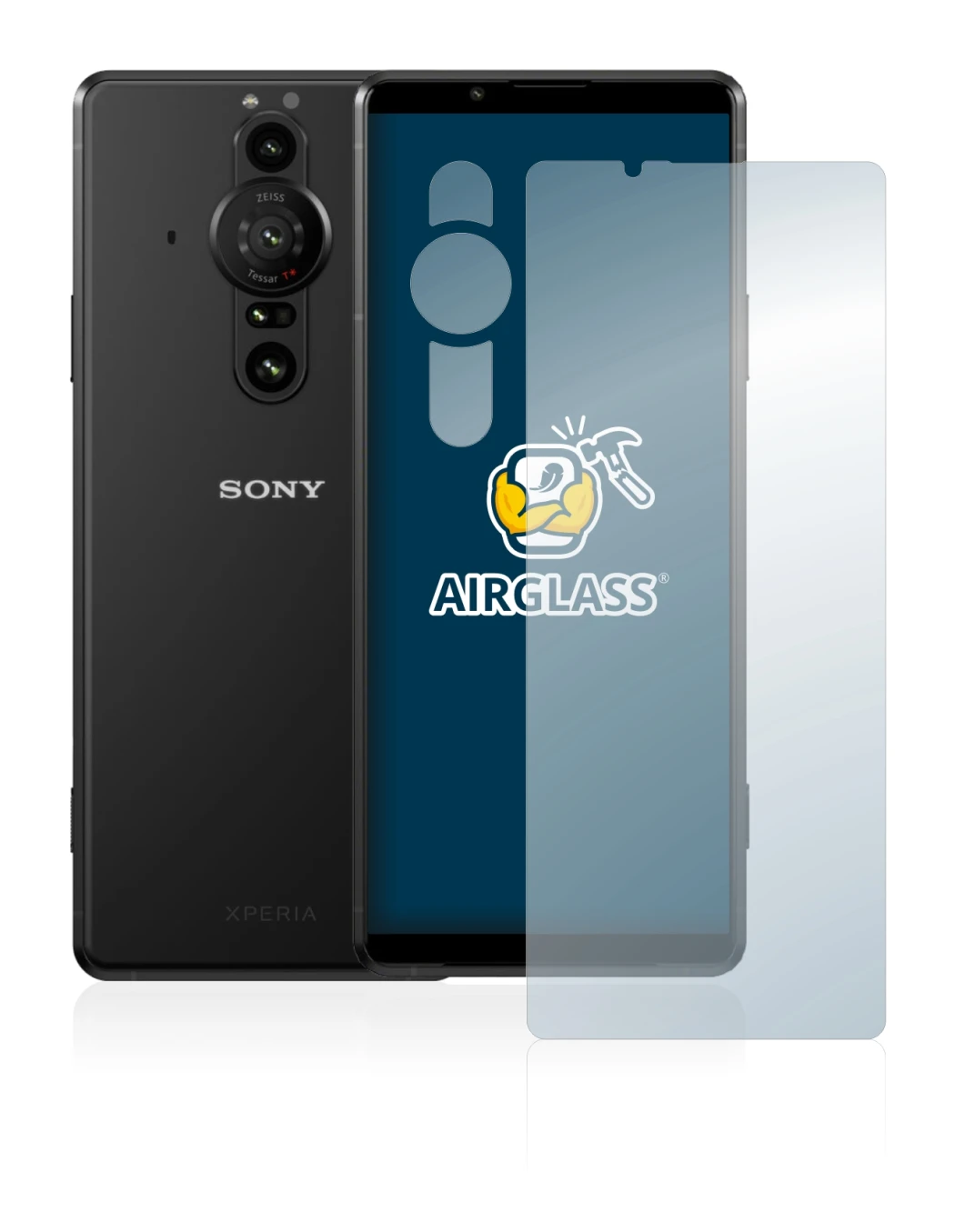Image de l'appareil Sony Xperia Pro-I (Avant+Caméra) avec une grande variété de protections d'écran.