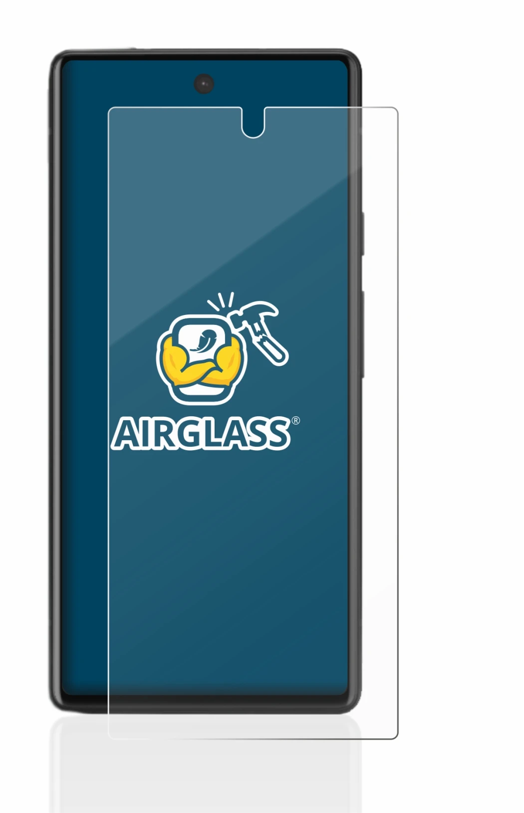 Image de l'appareil Google Pixel 6a avec une grande variété de protections d'écran.