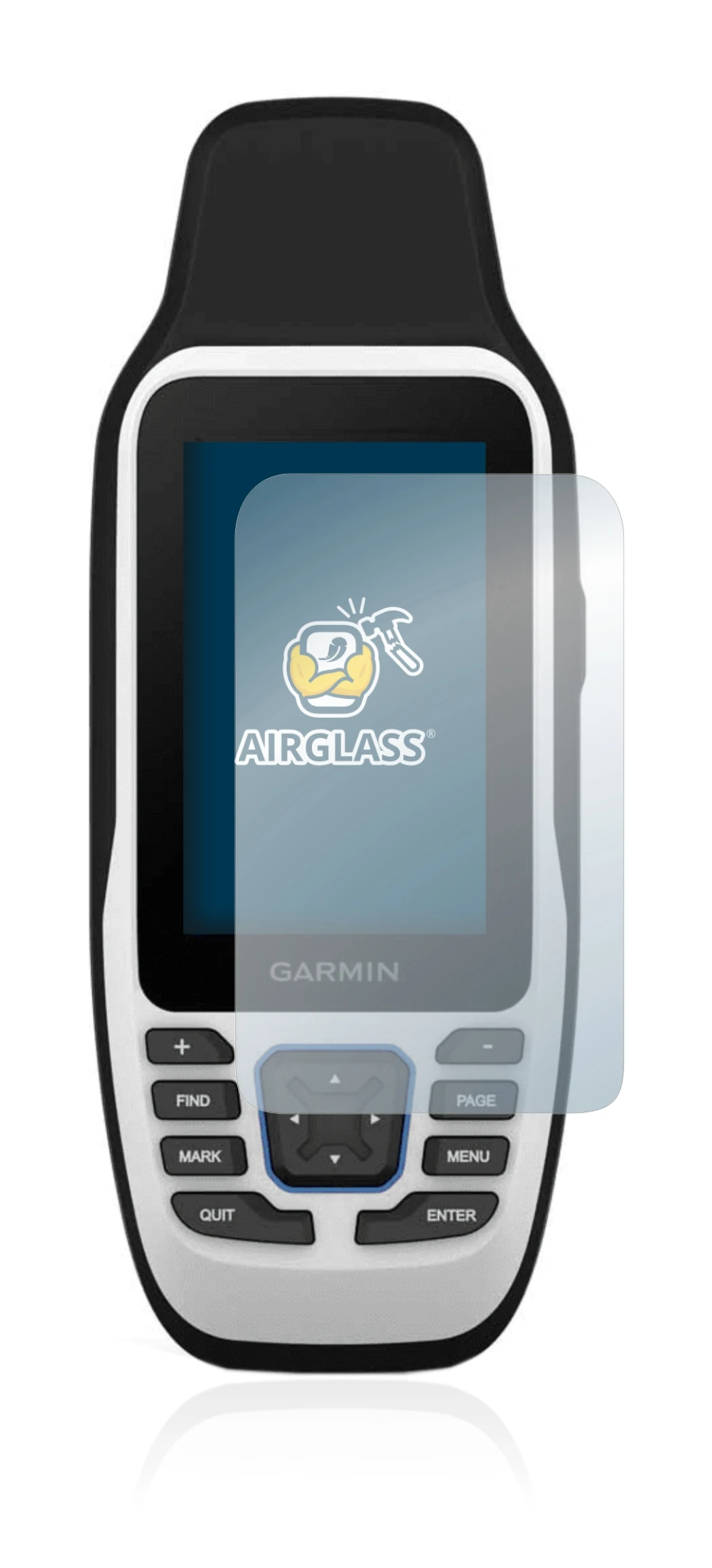 Image de l'appareil Garmin GPSMAP 79s avec une grande variété de protections d'écran.