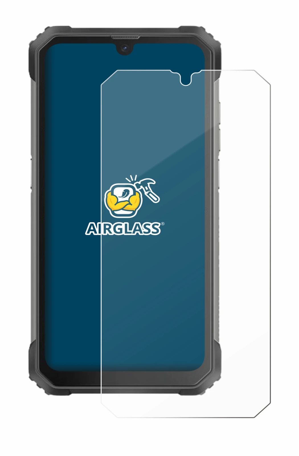 Image de l'appareil Blackview BV8800 avec une grande variété de protections d'écran.