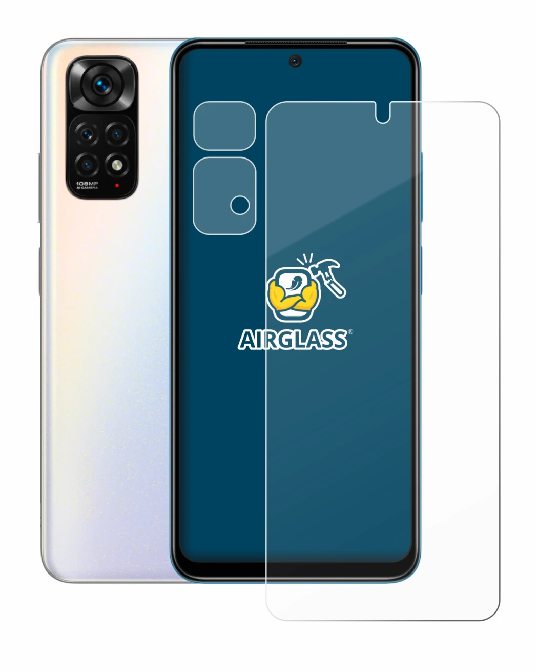 Image de l'appareil Xiaomi Redmi Note 11S (Avant+Caméra) avec une grande variété de protections d'écran.